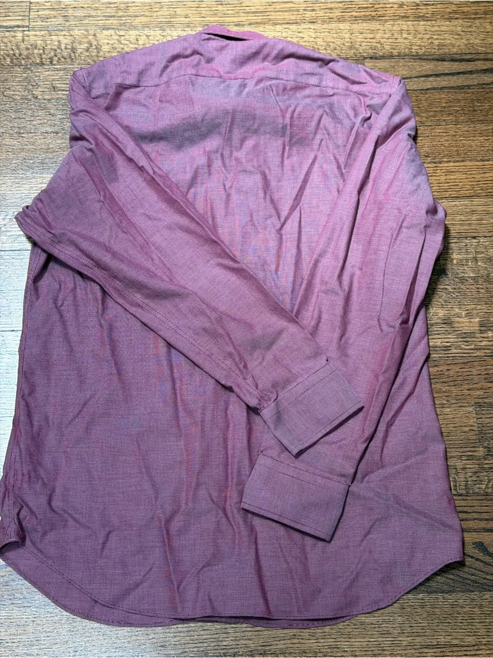 Banana Republic Non-Iron Slim Fit Burgundy Dress Shirt XL 16-16.5